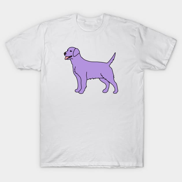 Purple Labrador T-Shirt by Kelly Louise Art